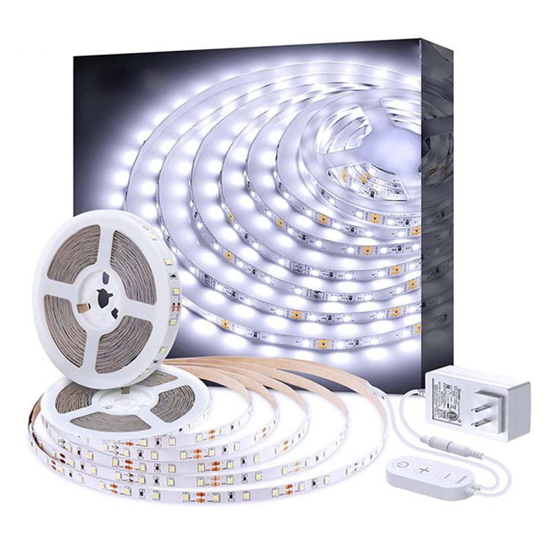 DC12V High Density 2835 LED Strip Light Kit Dimmable 5m/16.4ft 300LEDs CRI85 Flexible LED Strips
